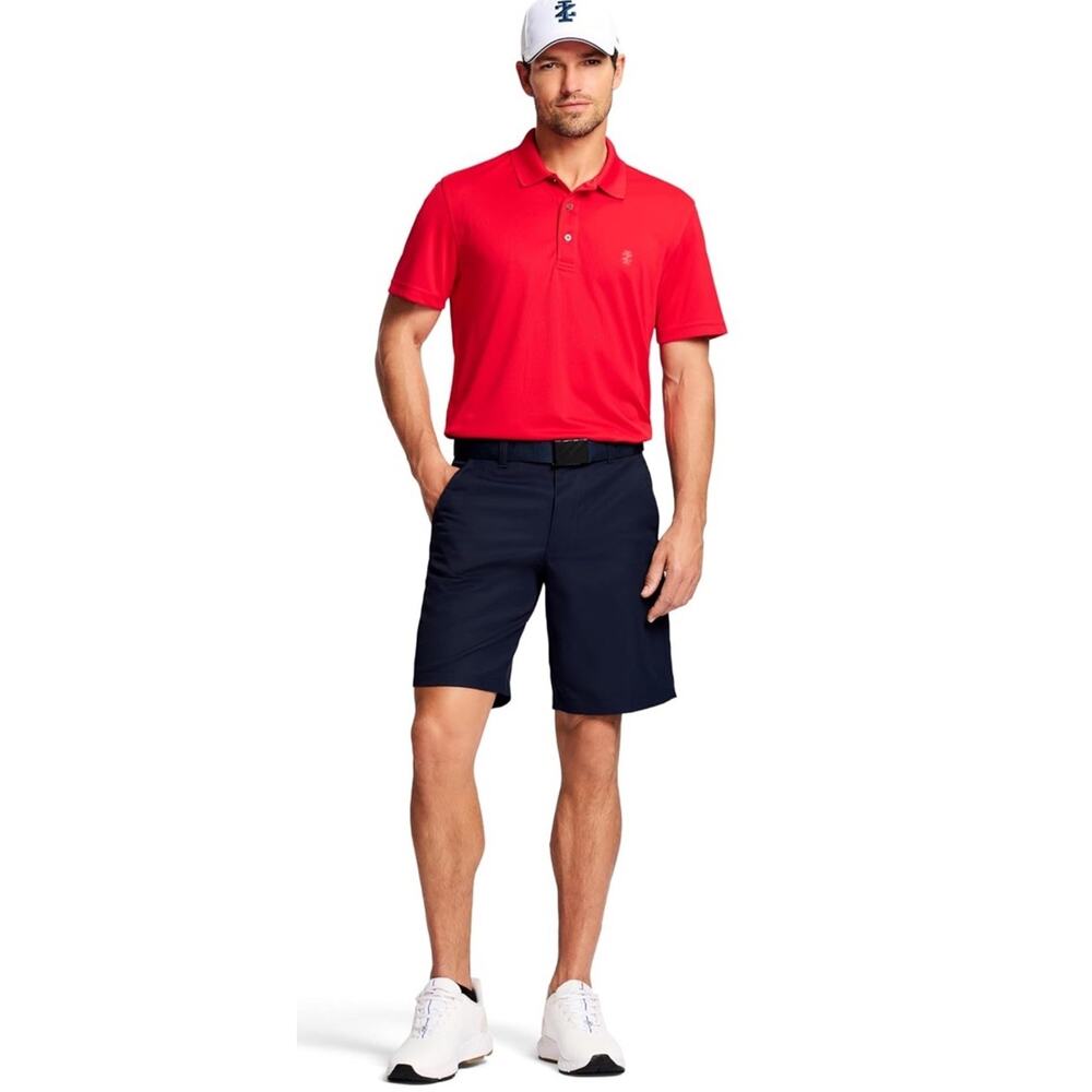IZOD Men’s 9.5” Micro Poly Golf Shorts‎ Classic Fit Midnight Navy 40 NWT